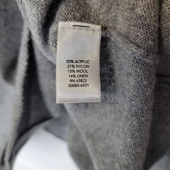 CJ Banks Women's Size 2X Cardigan Sweater Beaded Button Front Gray - Picture 5 of 5